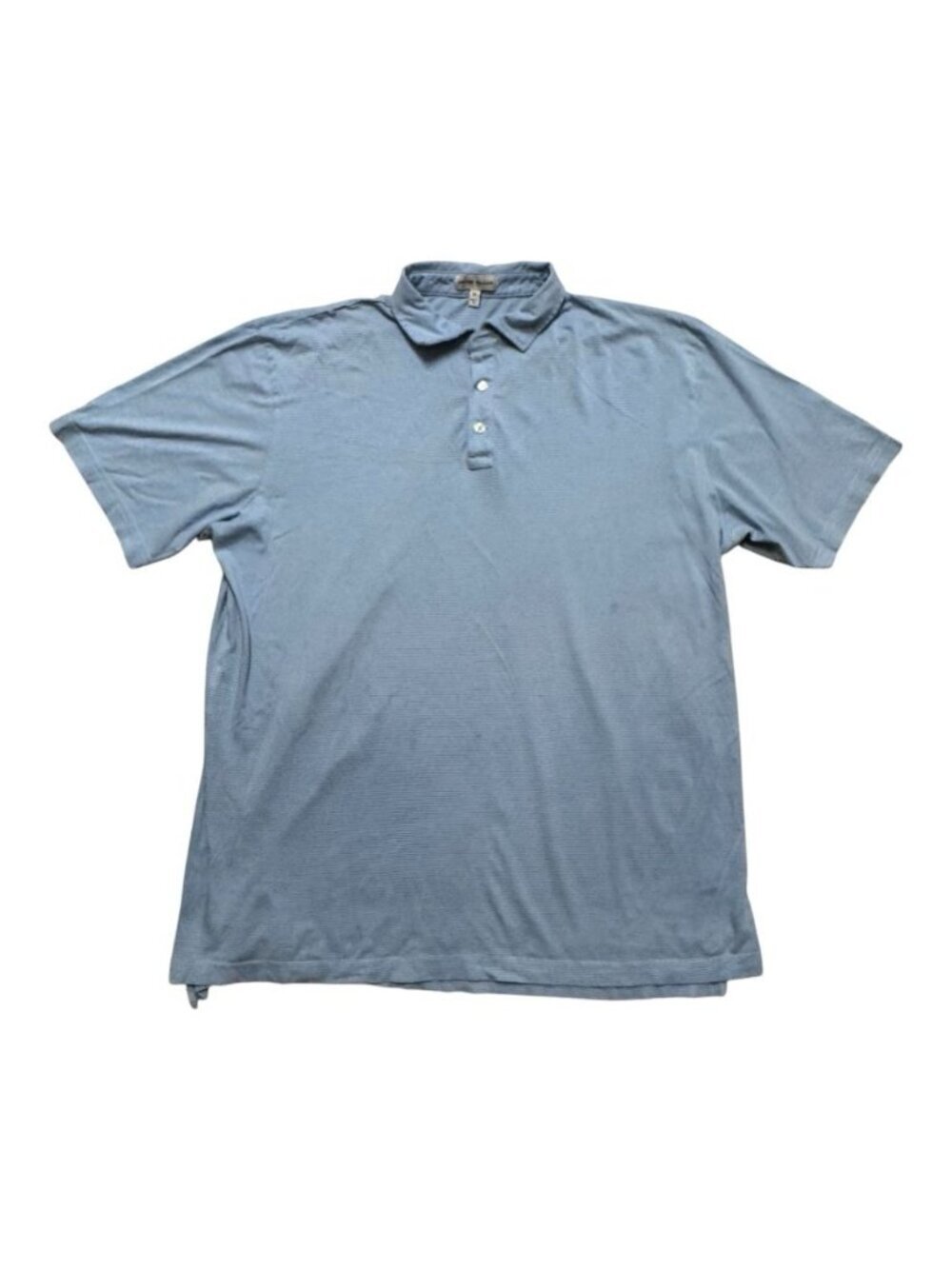 Peter Millar Pima Cotton Polo Shirt Blue Short Sleeve Men’s XL